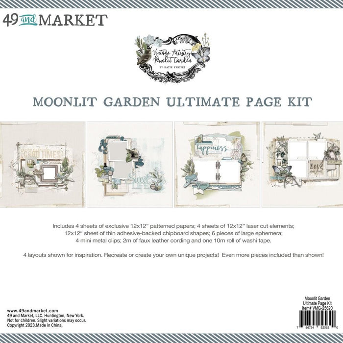 49 AND MARKET VINTAGE ARTISTRY MOONLIT GARDEN ULTIMATE PAGE - VMG25620