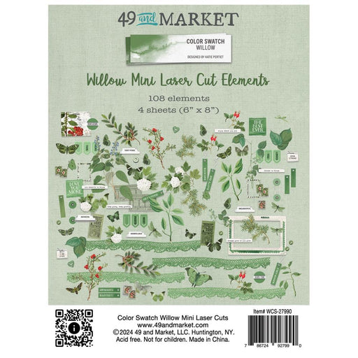 49 AND MARKET COLOR SWATCH WILLOW MINI LASER CUT ELEMENTS -WCS-27990