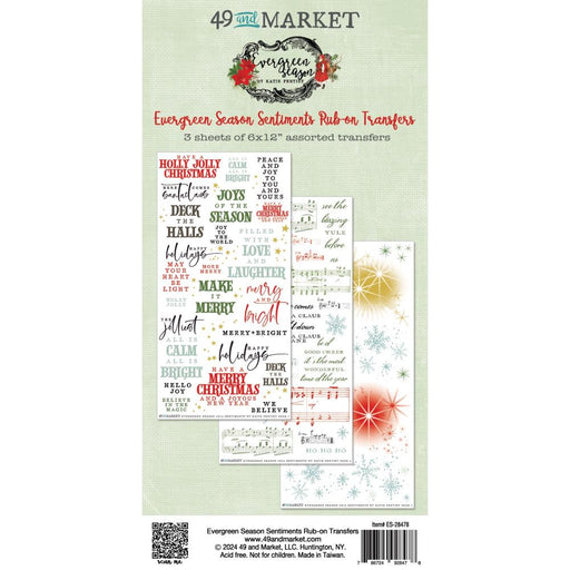 49 AND MARKET EVERGREEN SEASON SENTIMENTS RUB-ON -ES-28478