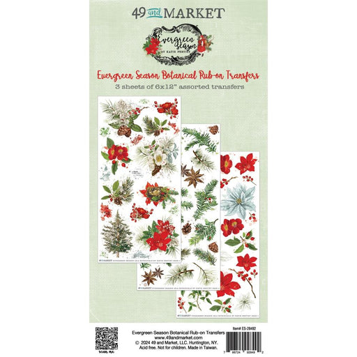 49 AND MARKET EVERGREEN SEASON BOTANICAL RUB-ON -ES-28492