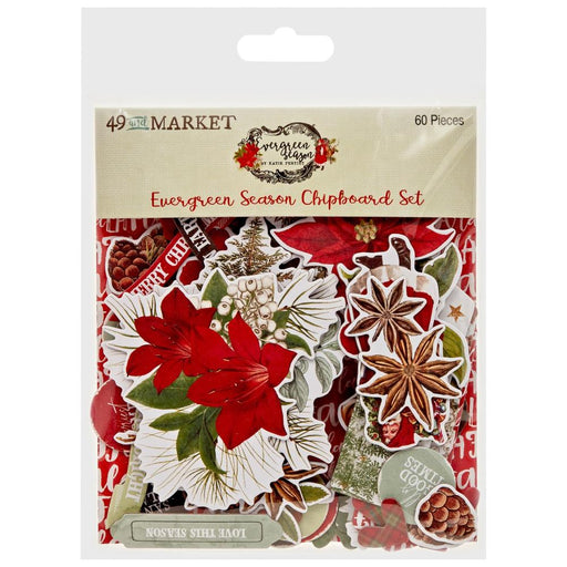 49 AND MARKET EVERGREEN SEASON CHIPBOARD SET -ES-28546