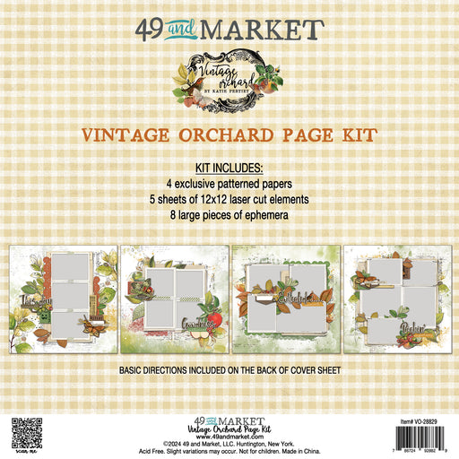 49 AND MARKET VINTAGE ORCHARD COLLECTION PAGE KIT -VO-28829