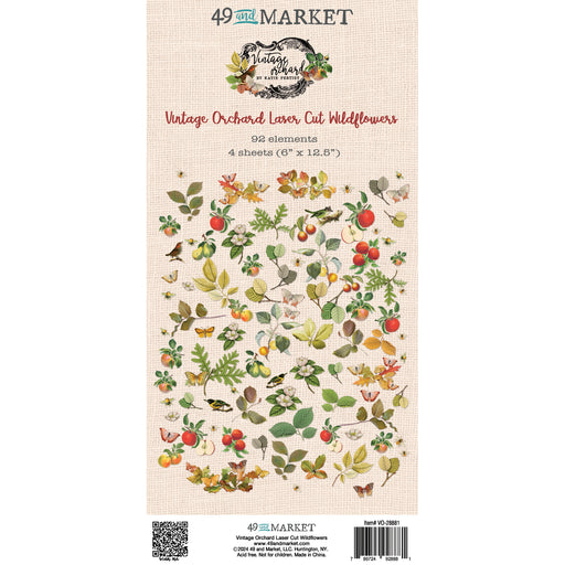 49 AND MARKET VINTAGE ORCHARD COLLECTION WILDFLOWER LASER CUT -VO-28881