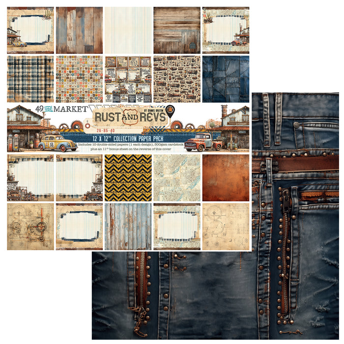 49 AND MARKET RUST AND REVS COLLECTION 12X12 PAPER PACK -RAR-28980