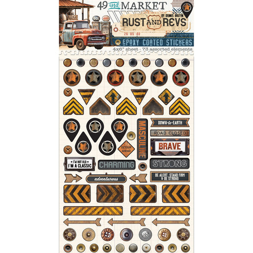 49 AND MARKET RUST AND REVS COLLECTION WISHING BUBBLE EPOXY STICKER -RAR-29147