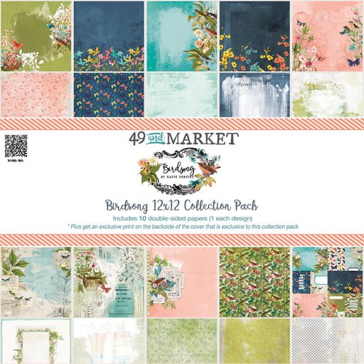 49 AND MARKET BIRDSONG COLLECTION 12X12 PAPER PAD -BSK-29284