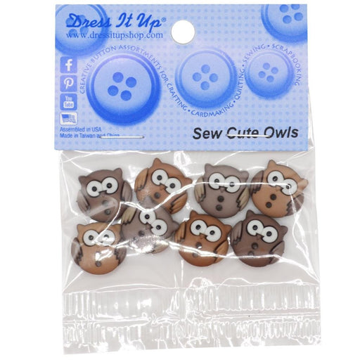 DRESS IT UP EMBELLSH OWLS -6930