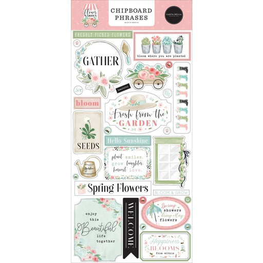 CARTA BELLA FLOWER GARDEN 6 X 6 PAPER PAD - CBGA130023