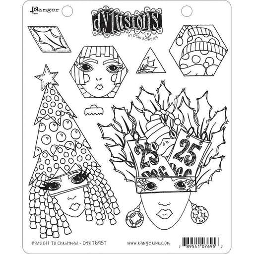 DYLUSIONS STAMP HATS OFF TO CHRISTMAS - DYR76957