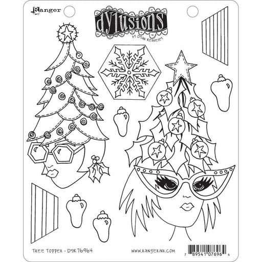 DYLUSIONS STAMP TREE TOPPER - DYR76964