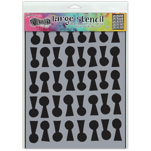 DYLUSIONS STENCIL LARGE LOCK N ROLL - DYS79811