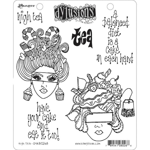 DYLUSIONS STAMP HIGH TEA - DYR80268