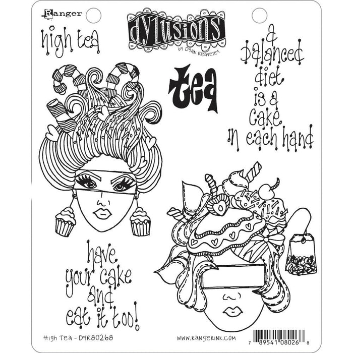 DYLUSIONS STAMP HIGH TEA - DYR80268