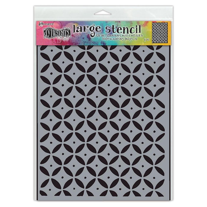 DYLUSIONS STENCIL LARGE DOT GRID - DYS85041