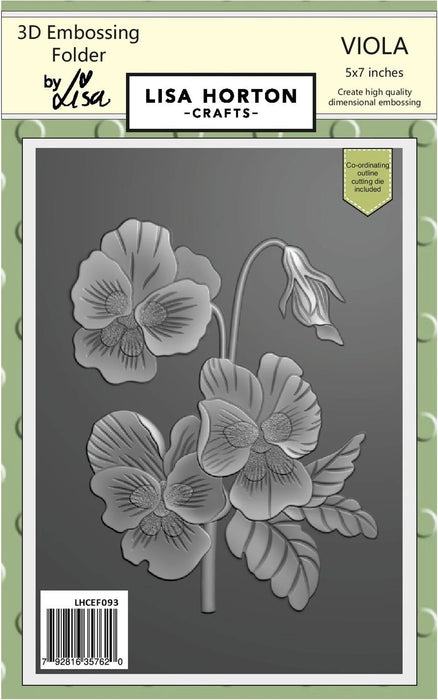 LISA HORTON 3D EMBOSSING FOLDER VIOLA