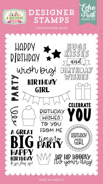 ECHO PARK OUR BIRTHDAY WISH STAMP BIG WISH - BWG296044