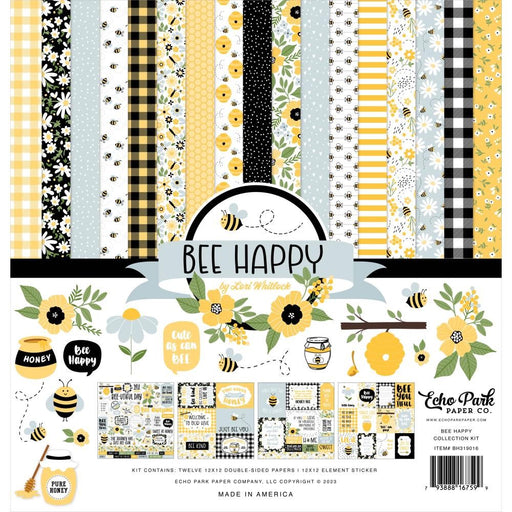 ECHO PARK COLLECTION BEE HAPPY 12 X 12 PAPER PACK - BH319016