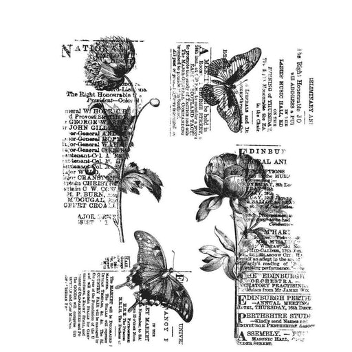 STAMPERS ANONYMOUS CLING STAMP BOTANIC COLLAGE - CMS447