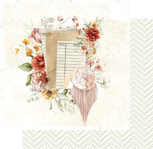 UNIQUELY CREATIVE 12 X 12 BOHO PICNIC PAPER WILLOW - UCP2400