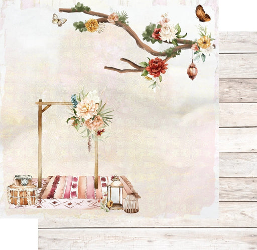 UNIQUELY CREATIVE 12 X 12 BOHO PICNIC PAPER CLEMENTINE - UCP2405