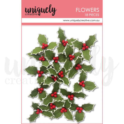 UNIQUELY CREATIVE  CHRISTMAS HOLLY FLOWERS - UCE1984