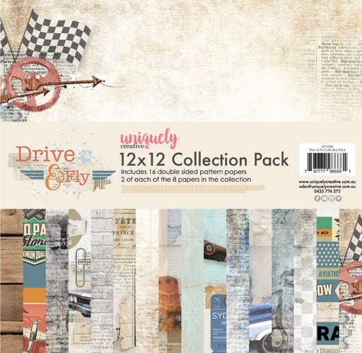 UNIQUELY CREATIVE 12 X 12 PAPER DRIVE& FLY COLLECTION PACK - UCP2250