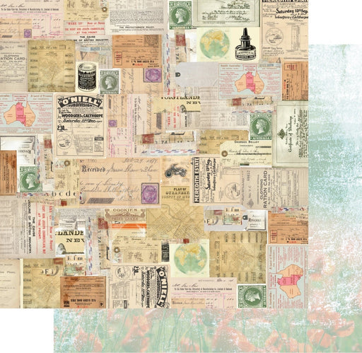 UNIQUELY CREATIVE 12X12 PAPER TAPESTRY OF TIME OLD NEWS - UCP2325