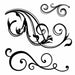 STAMPERIA RUBBER STAMP 10CM X 10CM WRIGGLING WAVES - WTKCC157