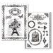 STAMPERIA A4 TRANSFER PAPER B W 2 SHEETS ROSE TOUR EIFFEL - DFTR032