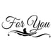 STAMPERIA RUBBER STAMP 7CM X 11CM FOR YOU - WTKCC29