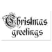 STAMPERIA RUBBER STAMP 7CM X 11CM CHRISTMAS GREETINGS - WTKCC31