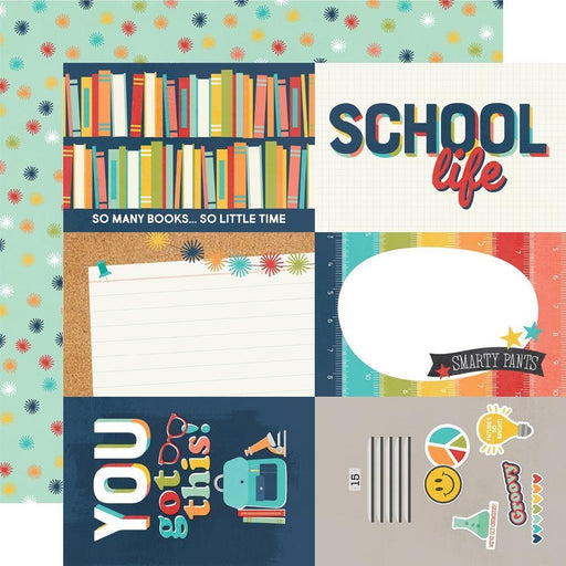 SIMPLE STORIES SCHOOL LIFE 12 X 12 PAPER 4 X 6 ELEMENTS - SS14913