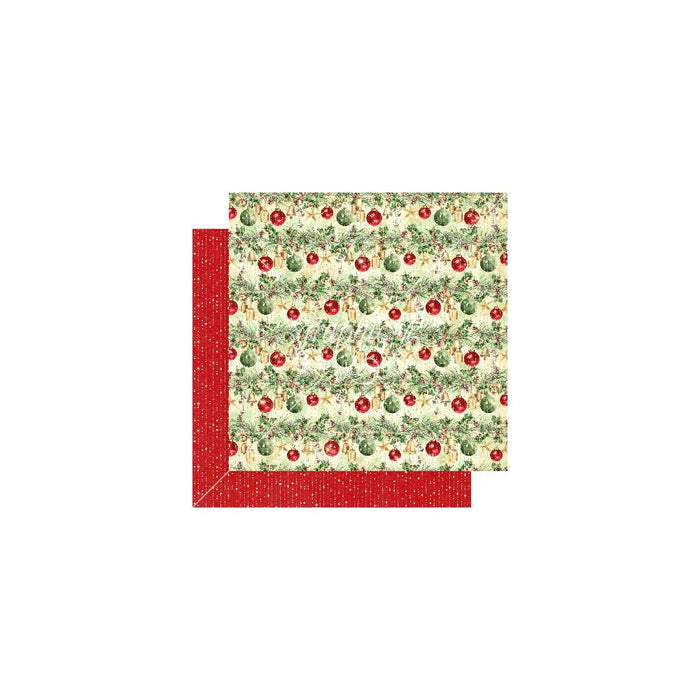 GRAPHIC 45 MERRY AND BRIGHT COLLECTION 12X12 TIME YEAR PAPER -G4501229