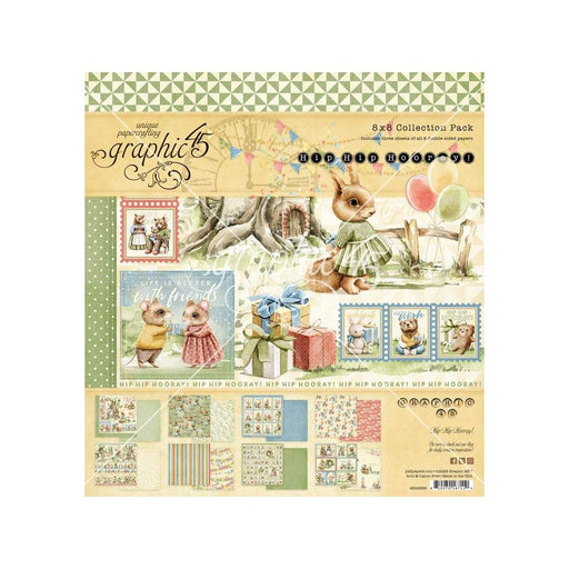 GRAPHIC 45 8 X 8 COLLECTION KIT HIPHIP HOORAY COLL -G4502988