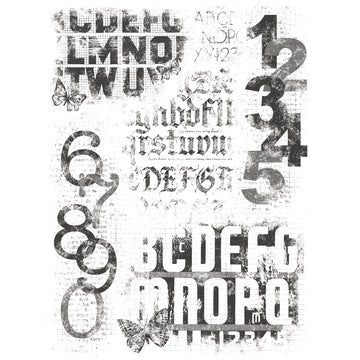 SS VINTAGE ESSENTIALS TYPESET RUB ONS - SS20427