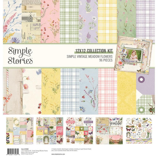 SIMPLE STORIES VINTAGE MEADOWS FLOWER 12X12 KIT COLLECTION - SS22600