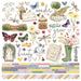 SIMPLE STORIES VINTAGE MEADOWS FLOWER 12X 12 PAPER CARDSTOCK STICKERS -SS22602