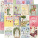 SIMPLE STORIES VINTAGE MEADOWS FLOWER 12X 12 PAPER 3X4 ELEMENTS - SS22612