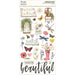 SIMPLE STORIES VINTAGE MEADOWS FLOWERCHIPBOARD FLOWER CHIPBOARD STICKERS -SS22621