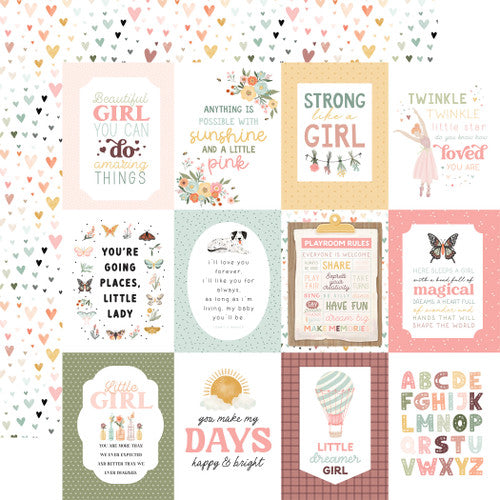 CARTA BELLA 12 X 2 PAPER MY GIRL 3X4 JOURNALING CARDS -CBG418003