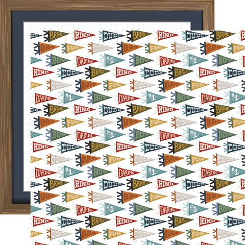 CARTA BELLA 12 X 2 PAPER MY BOY BRAVE PENNANTS- CBB419012