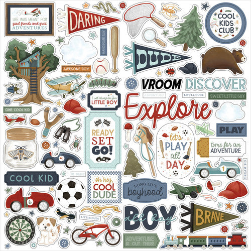 CARTA BELLA 12 X 2 MY BOY STICKER SHEET -CBB419014