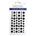 EYELET OUTLET ADHESIVE BACK ENAMEL DOTS 54/PKG-GLIT BLACK - EN54  E18B