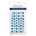 EYELET OUTLET ADHESIVE BACK ENAMEL DOTS 54/PKG-MATTE BLUE - EN54  E20B