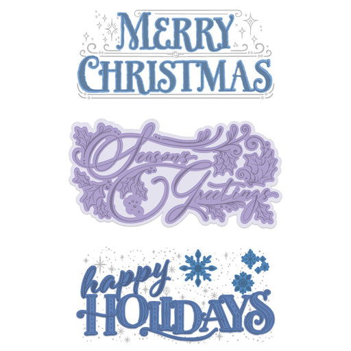 HEARTFELT CREATIONS STARRY HOLIDAY GREETINGS DIE - HCD7413