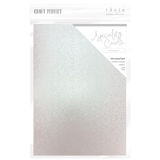 TONIC CARDSTOCK A4 LUXURY EMBOSSED SNOWBOUND -9856E