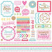 DOODLEBUG CREAM AND SUGAR STICKER SHEET - KK5490