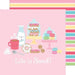 DOODLEBUG 12X12 PAPER CREAM AND SUGAR SWEET SHOPPE STRIPE - KK5498