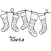 WOODWARE CLEAR STAMPS STOCKINGS IN A ROW - JGS460