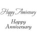 WOODWARE CLEAR STAMPS HAPPY ANNIVERSARY - JWS005